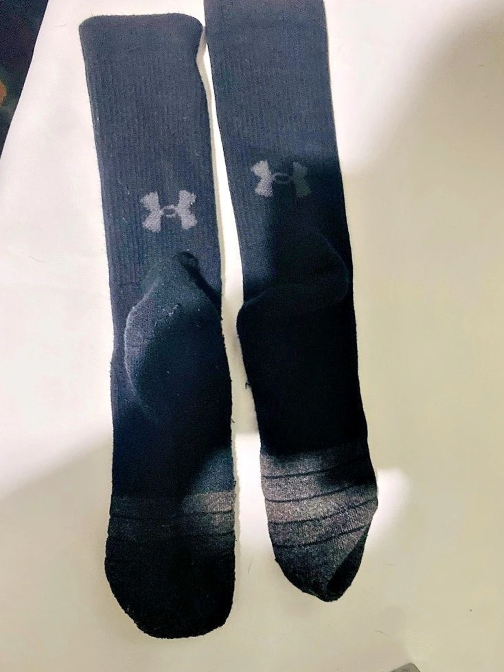 Under Armour Performance Tech Crew Socks Black & Grey